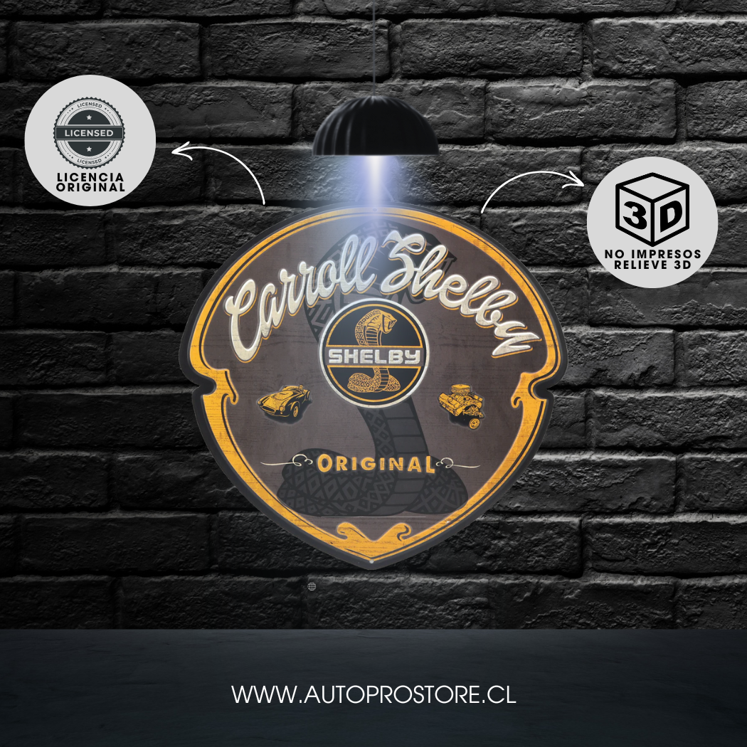 Cartel Troquelado - CARROLL SHELBY