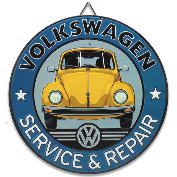 Cartel en Relieve Metal - VW Metal