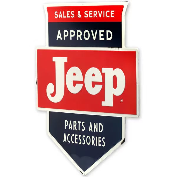 Cartel en Relieve Metal -JEEP METAL