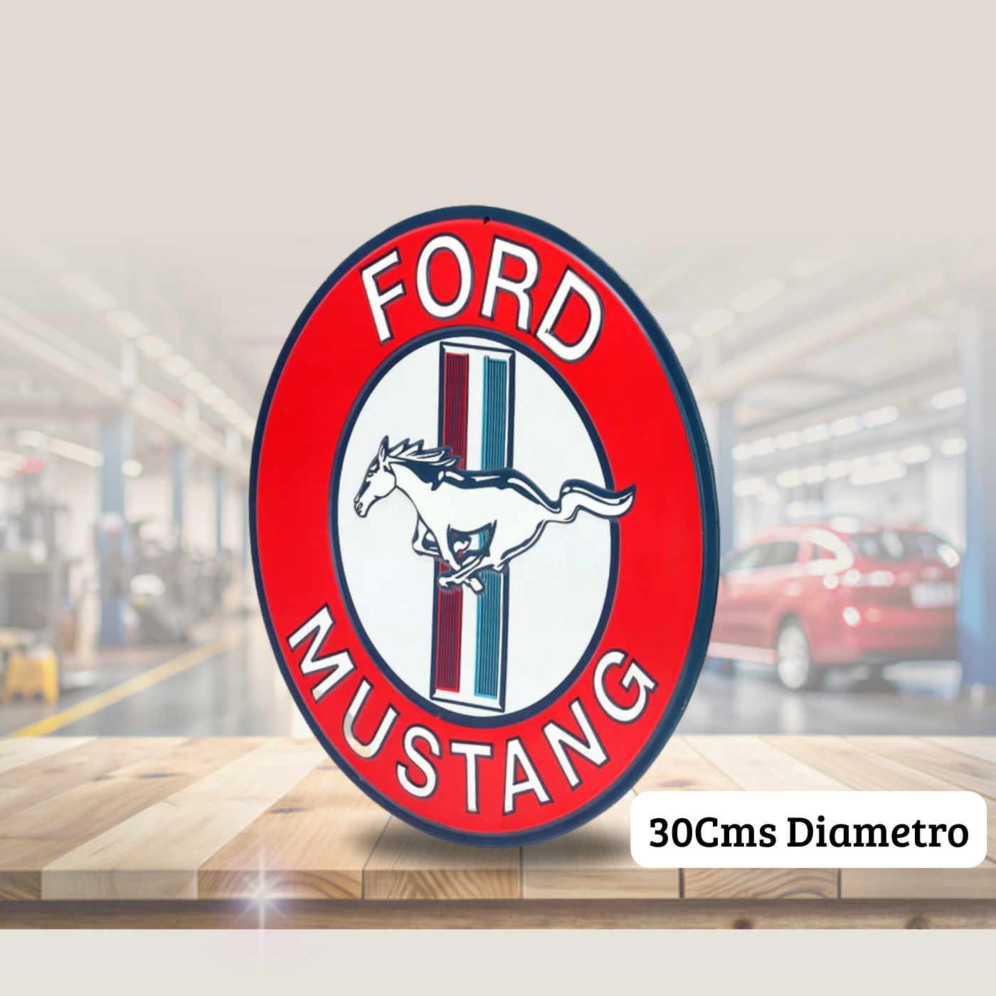 Cartel Troquelado - FORD MUSTANG METAL
