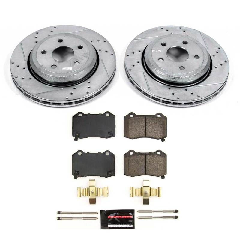 Power Stop 18-21 Jeep Grand Cherokee Durango Rear Z23 Evolution Brake Kit
