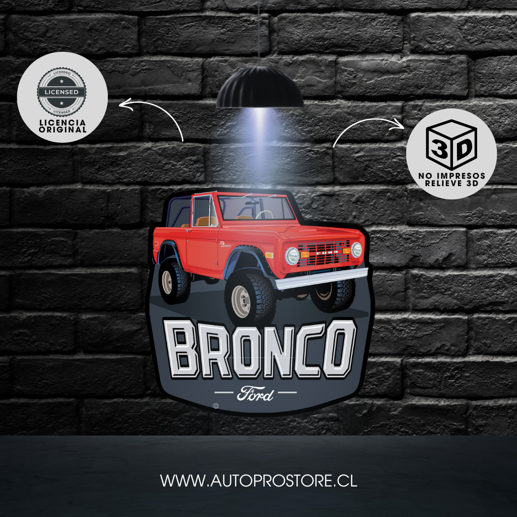 Cartel Troquelado - BRONCO