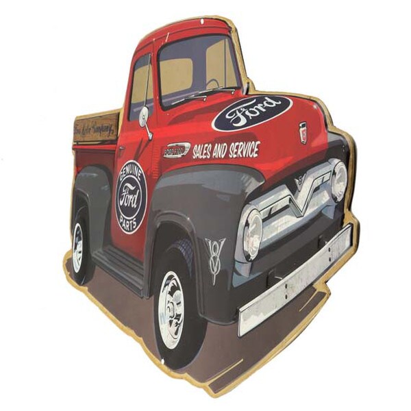 Cartel en Relieve Metal -- FORD TRUCK