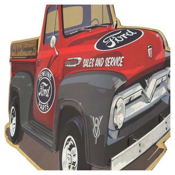 Cartel en Relieve Metal -- FORD TRUCK