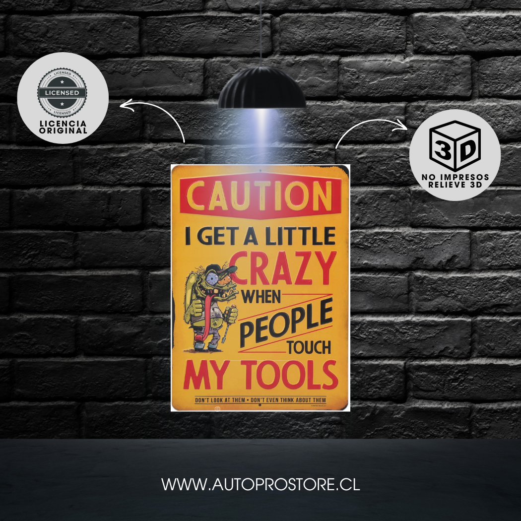 Cartel Troquelado - CRAZY TOUCH TOOLS