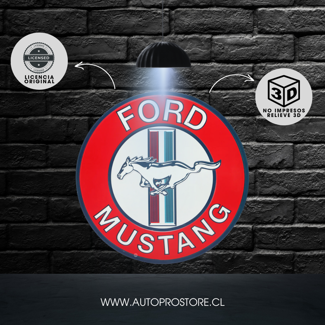 Cartel Troquelado - FORD MUSTANG METAL