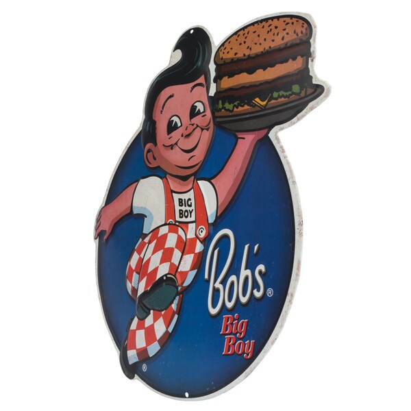 Cartel en Relieve Metal - BOB’S BIG BOY