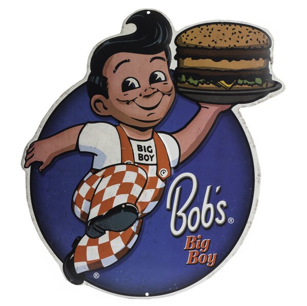 Cartel en Relieve Metal - BOB’S BIG BOY