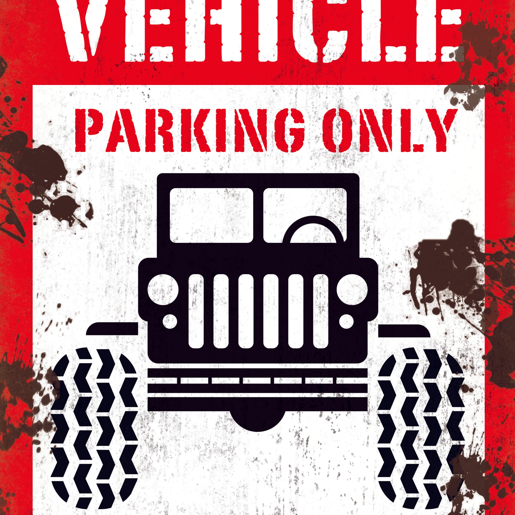 Cartel Troquelado - OFF-ROAD VEHICLE