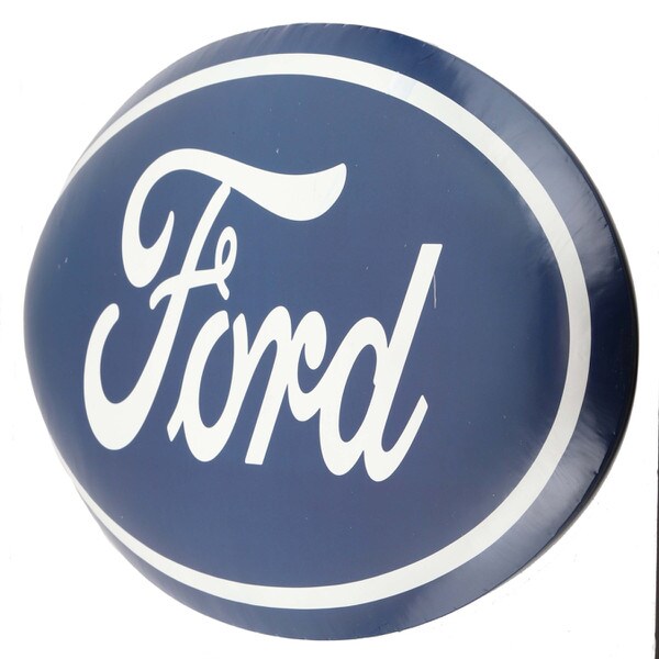 Cartel en Relieve Metal - FORD BOTON 77 cms!