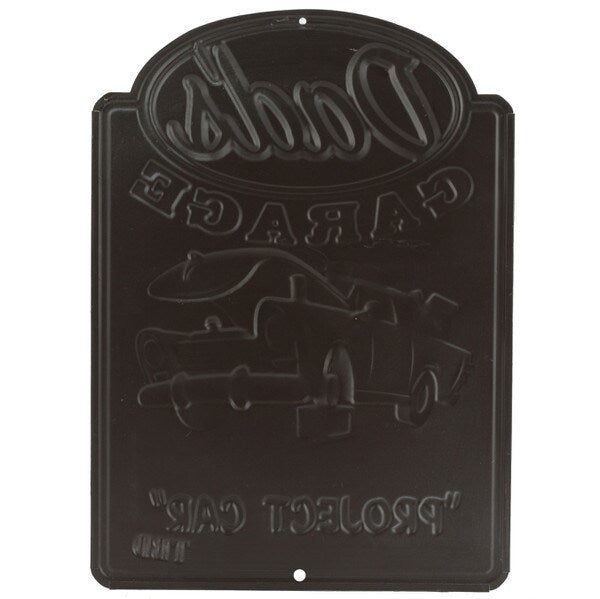 Cartel Troquelado - DAD’S GARAGE HOME OF THE PROJECT CAR