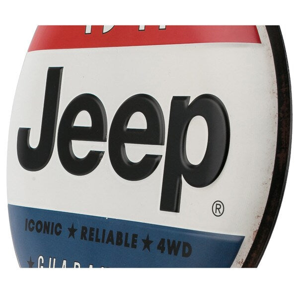 Cartel en Relieve Metal - JEEP METAL