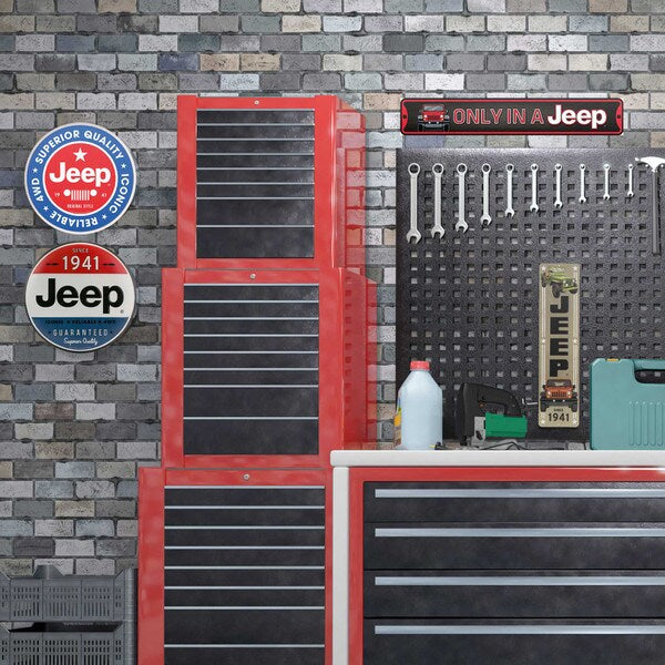 Cartel en Relieve Metal - JEEP METAL