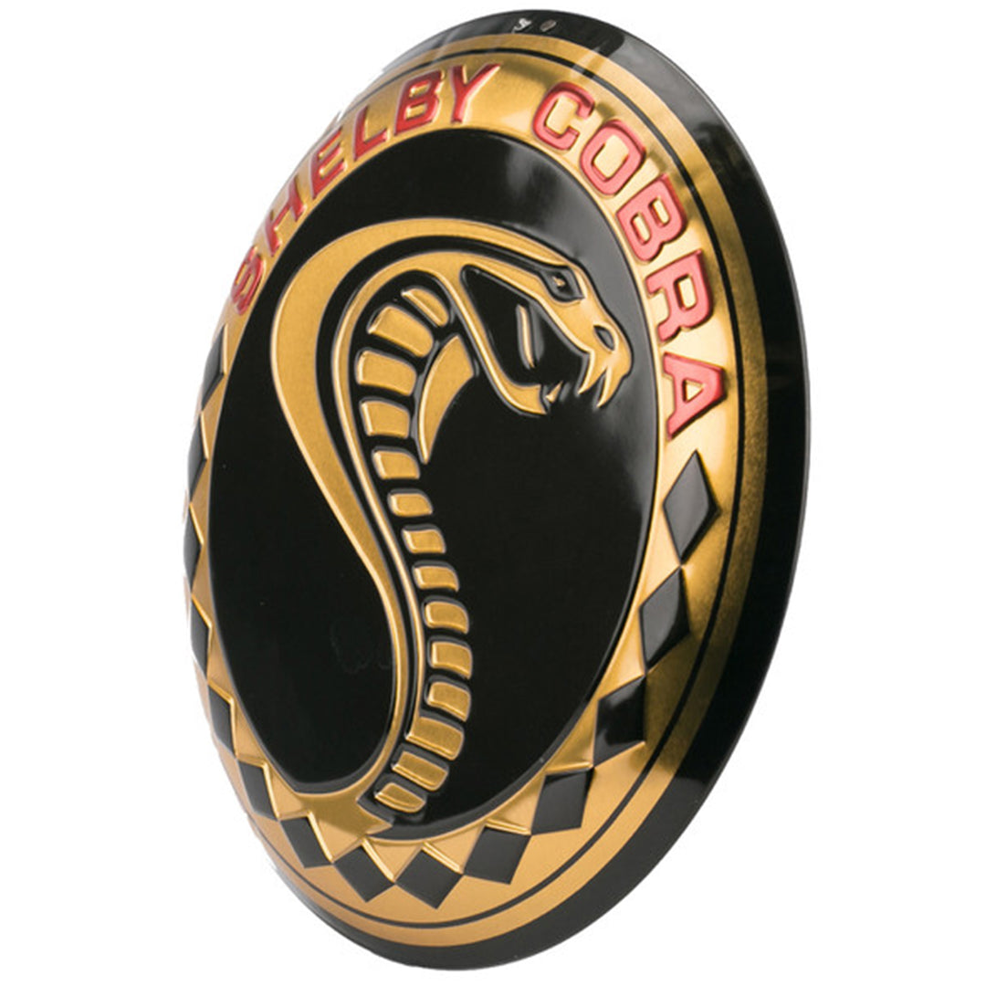 Cartel en Relieve Metal - SHELBY COBRA BOTON 31 Cms