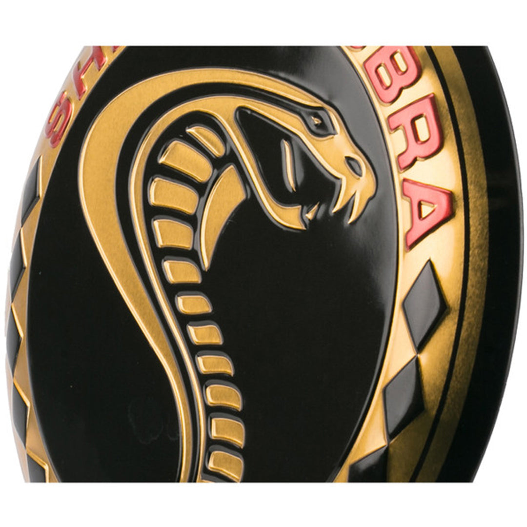 Cartel en Relieve Metal - SHELBY COBRA BOTON 31 Cms