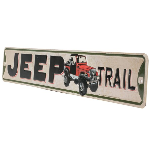 Cartel en Relieve Metal - JEEP STREET SIGN
