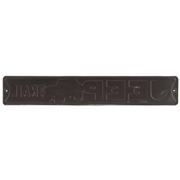 Cartel en Relieve Metal - JEEP STREET SIGN