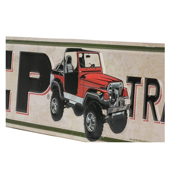 Cartel en Relieve Metal - JEEP STREET SIGN
