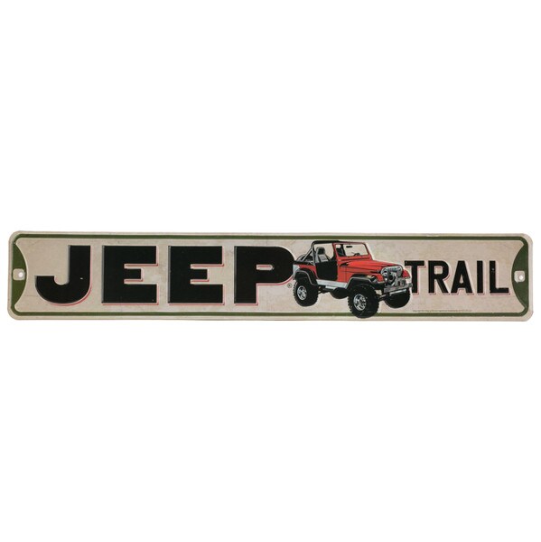 Cartel en Relieve Metal - JEEP STREET SIGN