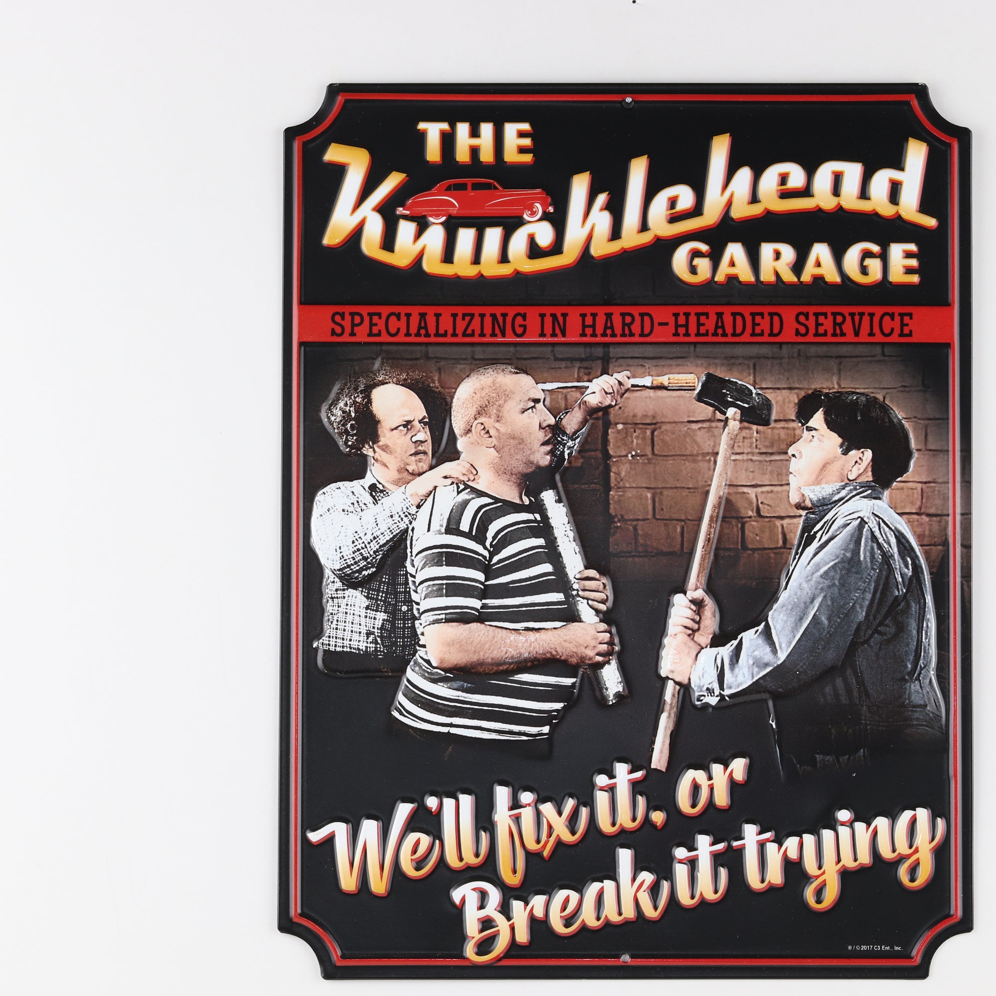 Cartel Troquelado - THREE STOOGES