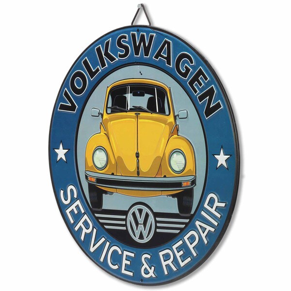 Cartel en Relieve Metal - VW Metal