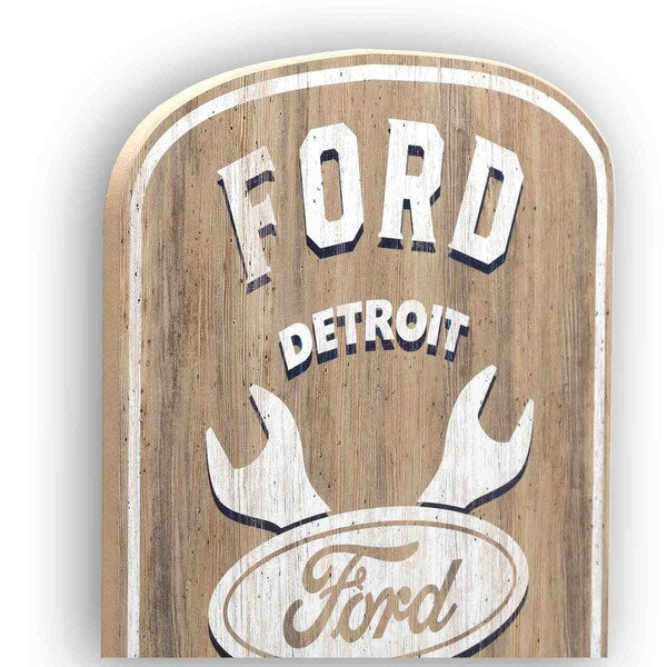 Cartel Madera -FORD GARAGE