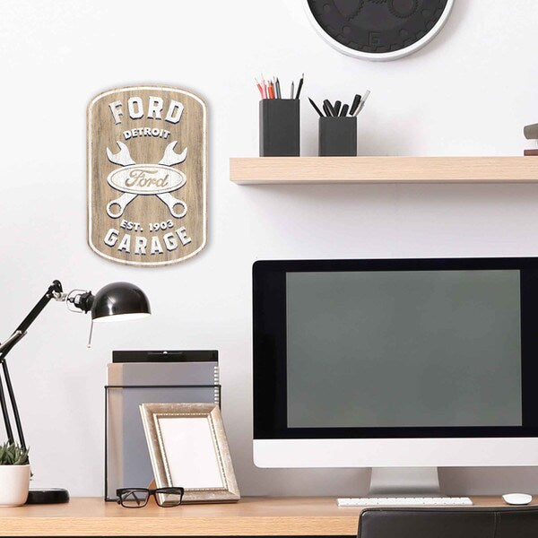 Cartel Madera -FORD GARAGE