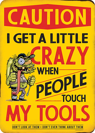 Cartel Troquelado - CRAZY TOUCH TOOLS