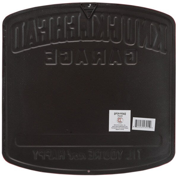 Cartel Troquelado - KNUCKLEHEAD GARAGE METAL SIGN