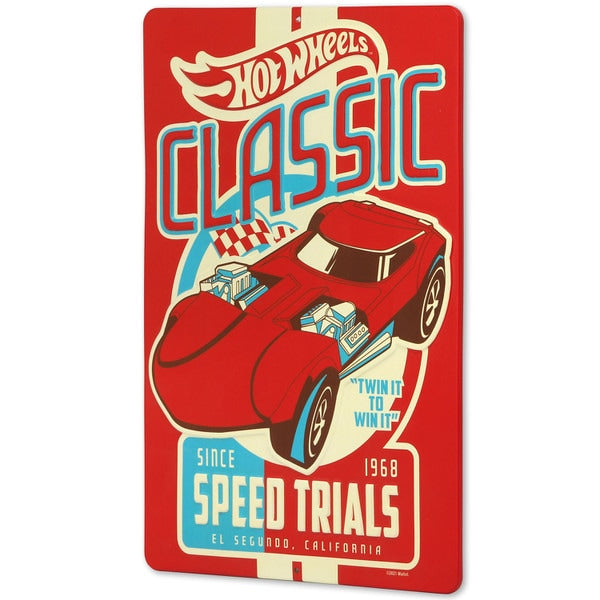 Cartel en Relieve Metal - HOT WHEELS CLASSIC SPEED TRIAL