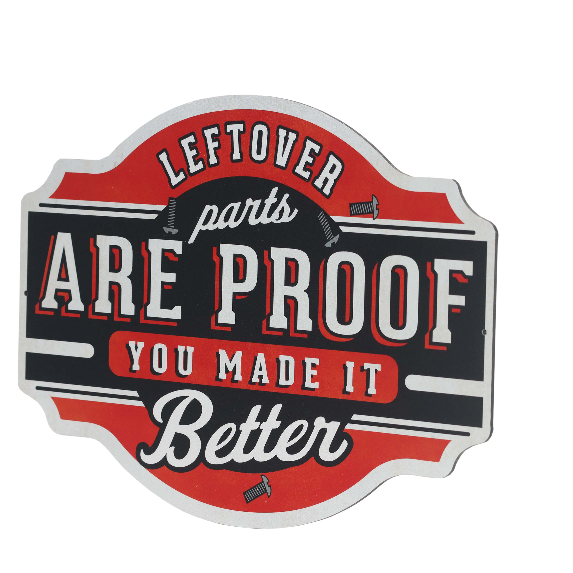 Cartel Troquelado - LEFTOVER PARTS X-METAL