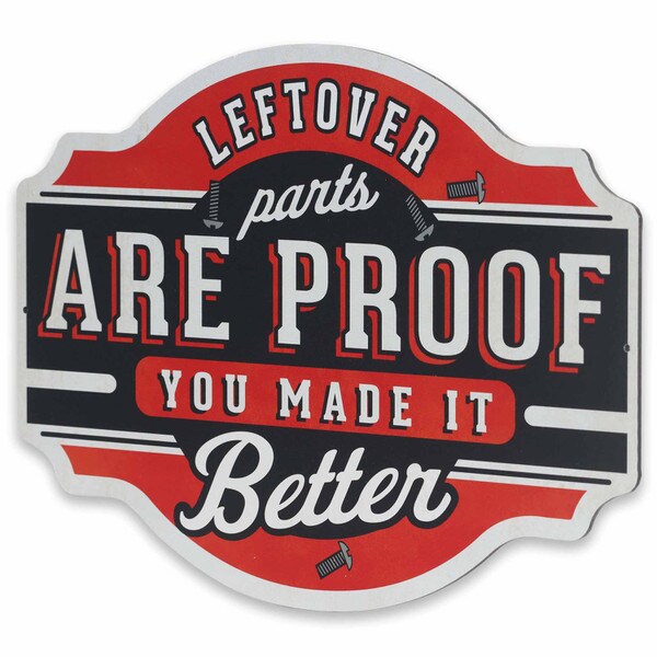 Cartel Troquelado - LEFTOVER PARTS X-METAL