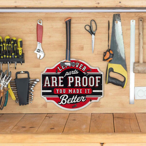 Cartel Troquelado - LEFTOVER PARTS X-METAL