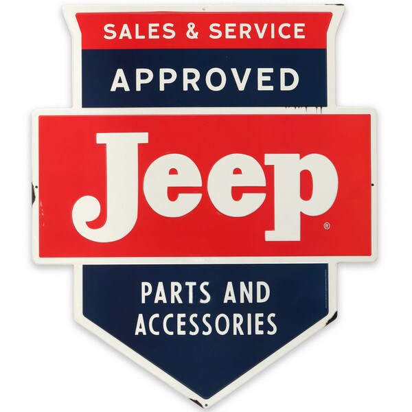 Cartel en Relieve Metal - JEEP SHIELD