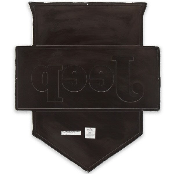 Cartel en Relieve Metal - JEEP SHIELD