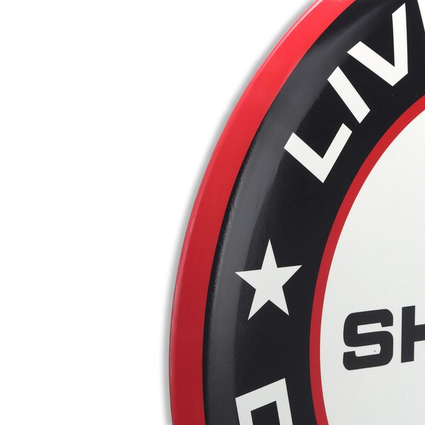 Cartel en Relieve Metal -SHELBY LIVE FAST BOTON 46 Cms!