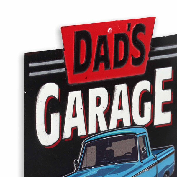 Cartel Troquelado - DAD’S GARAGE