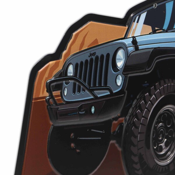 Cartel en Relieve Metal - JEEP SUPERIOR QUALITY METAL