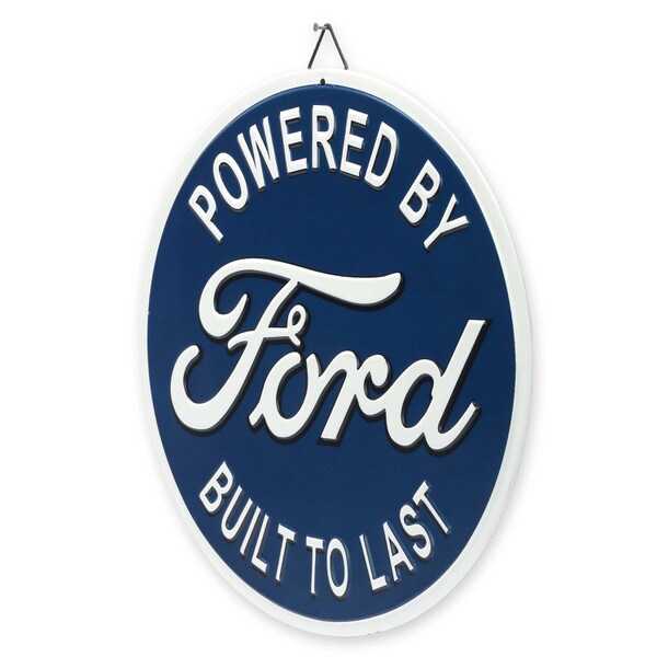 Cartel Troquelado - POWERED BY FORD METAL