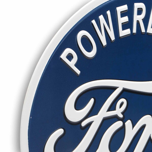 Cartel Troquelado - POWERED BY FORD METAL