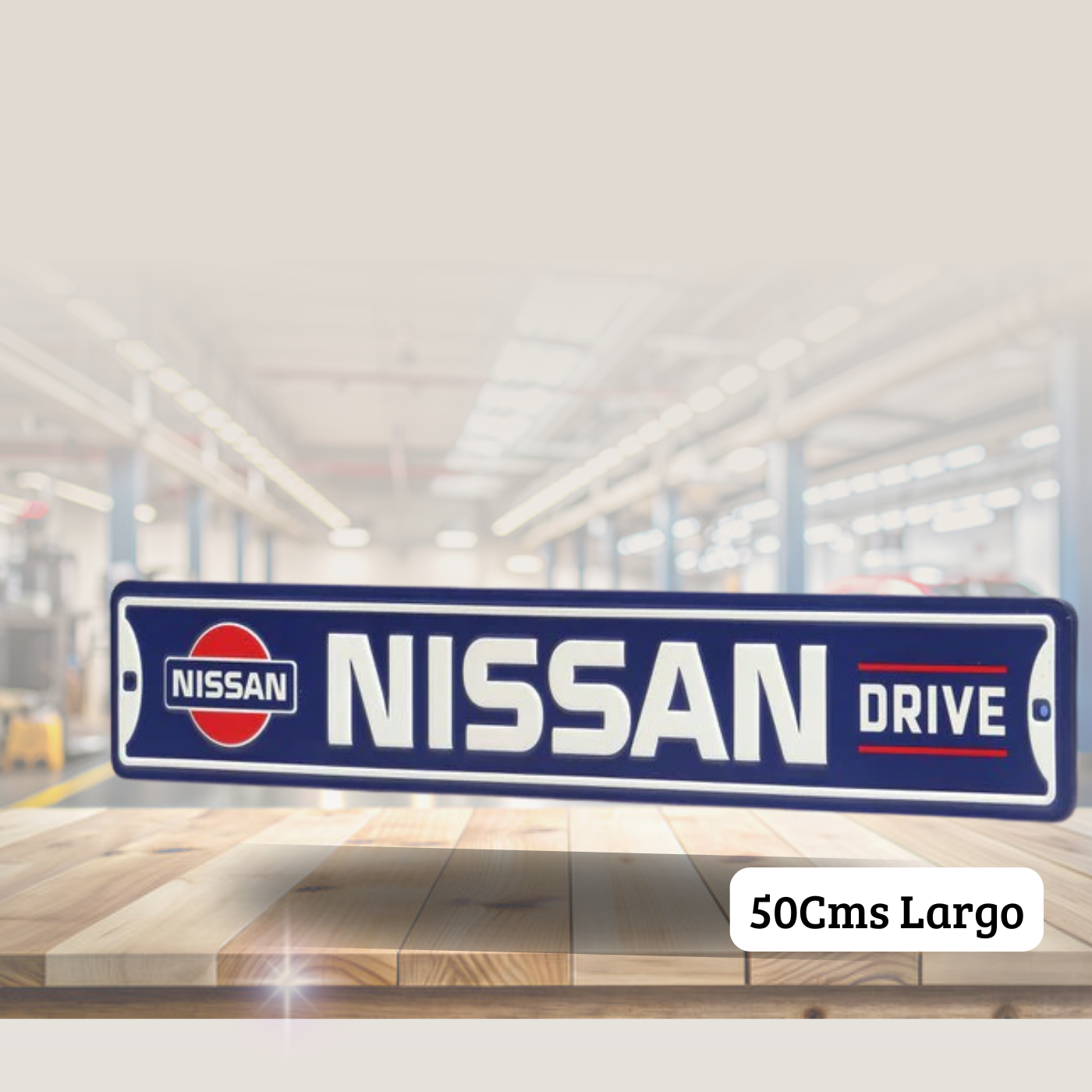 Cartel en Relieve Metal - NISSAN DR METAL