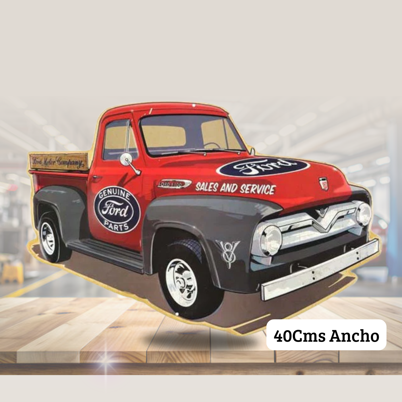 Cartel en Relieve Metal -- FORD TRUCK