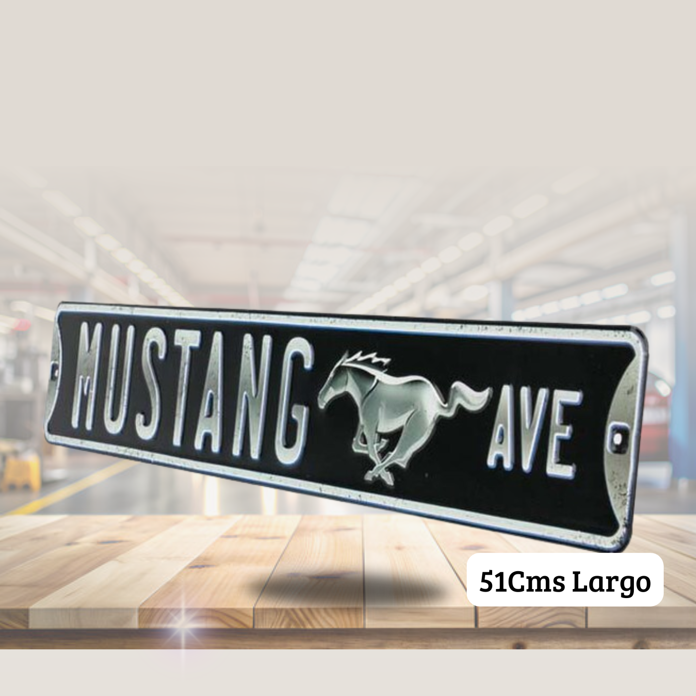 Cartel Troquelado - MUSTANG AVE.