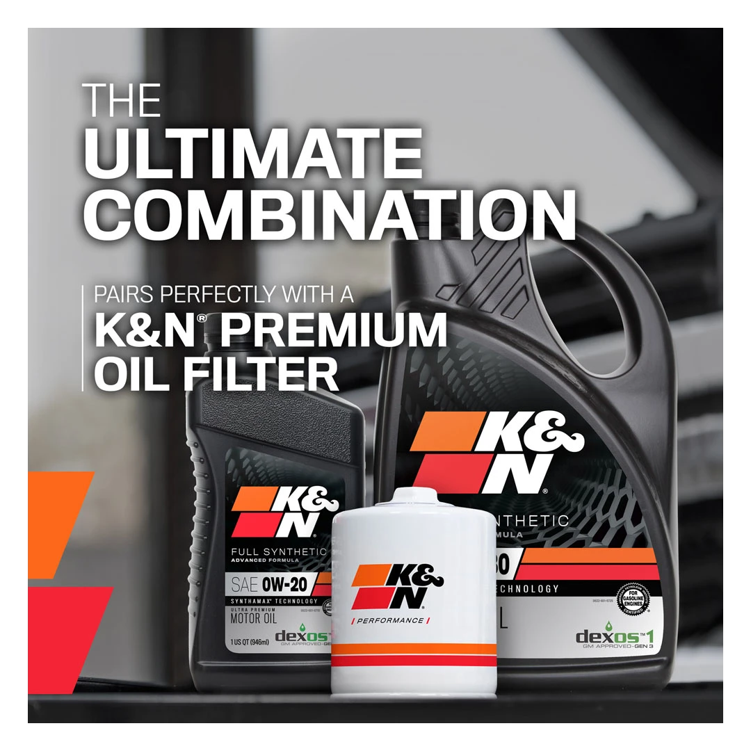 Aceite K&N 0W-20 Synthetic Motor Oil, 5 Quart