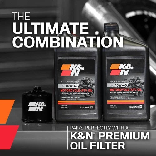 Aceite 100% sintético 10w40 4T (946ml) | K&N Filters