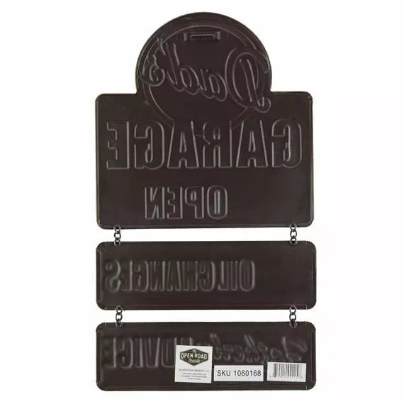 Cartel Troquelado - LINKED EMB TIN - DAD’S GARAGE