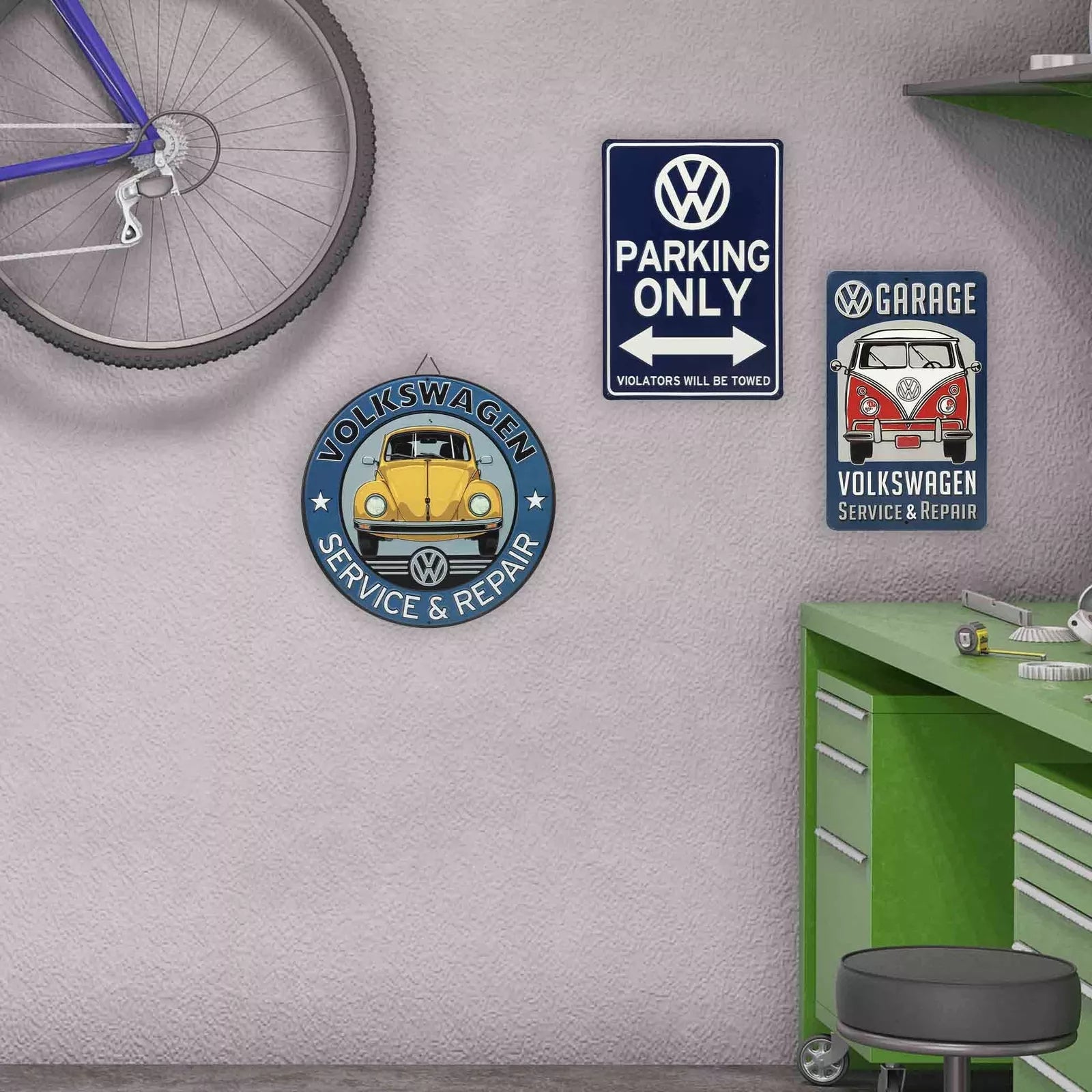 Cartel Troquelado - VOLKSWAGEN SERVICE