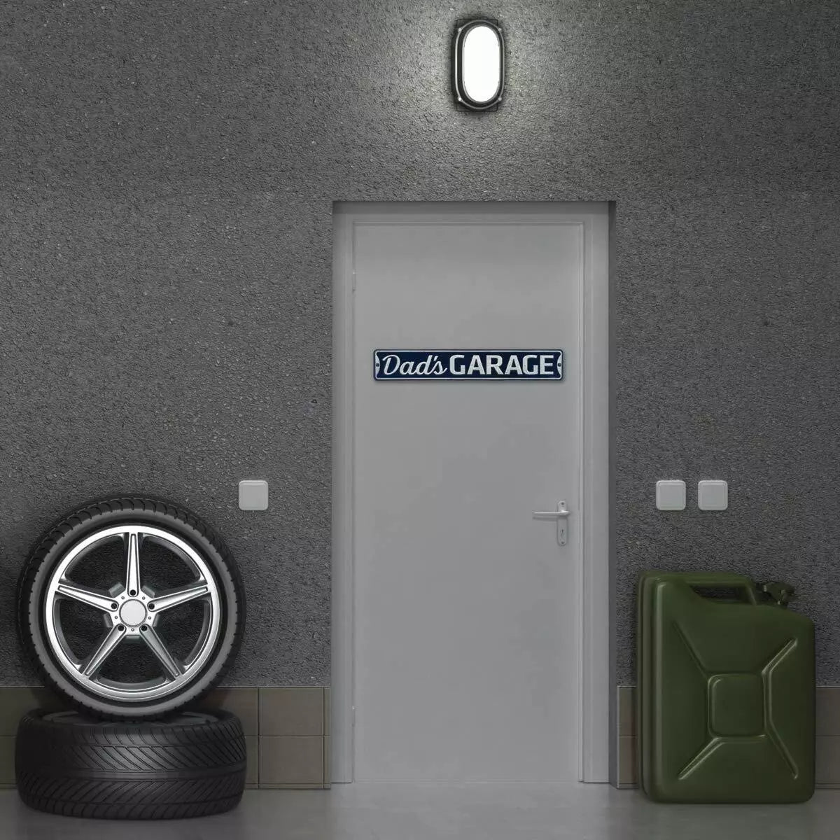 Cartel Troquelado - DAD’S GARAGE