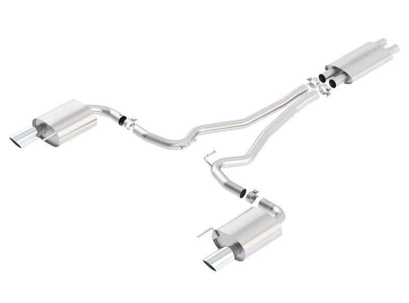 140589 Borla Touring Cat-Back 15 Ford Mustang GT 5.0L V8 MT/AT 2.5in pipe 4in tip