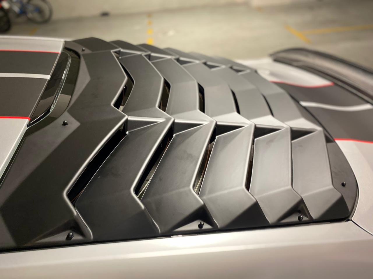 Ford Mustang 2015-2021 Rear Window Louver Cover Sun Shade ABS